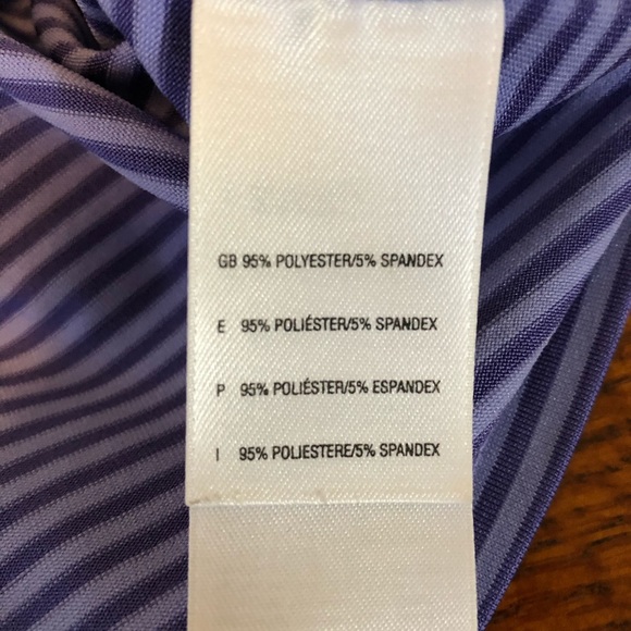 The North Face Purple Striped Vapor Wick Top Sz M.    P37 - Picture 5 of 7